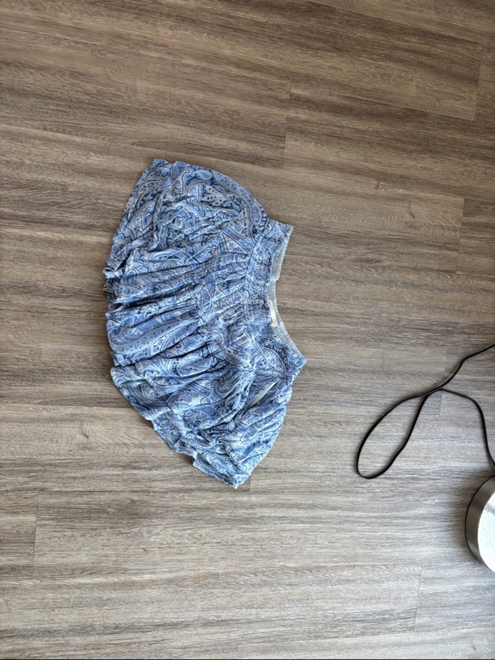 Hollister Blue Paisley Mini Skirt